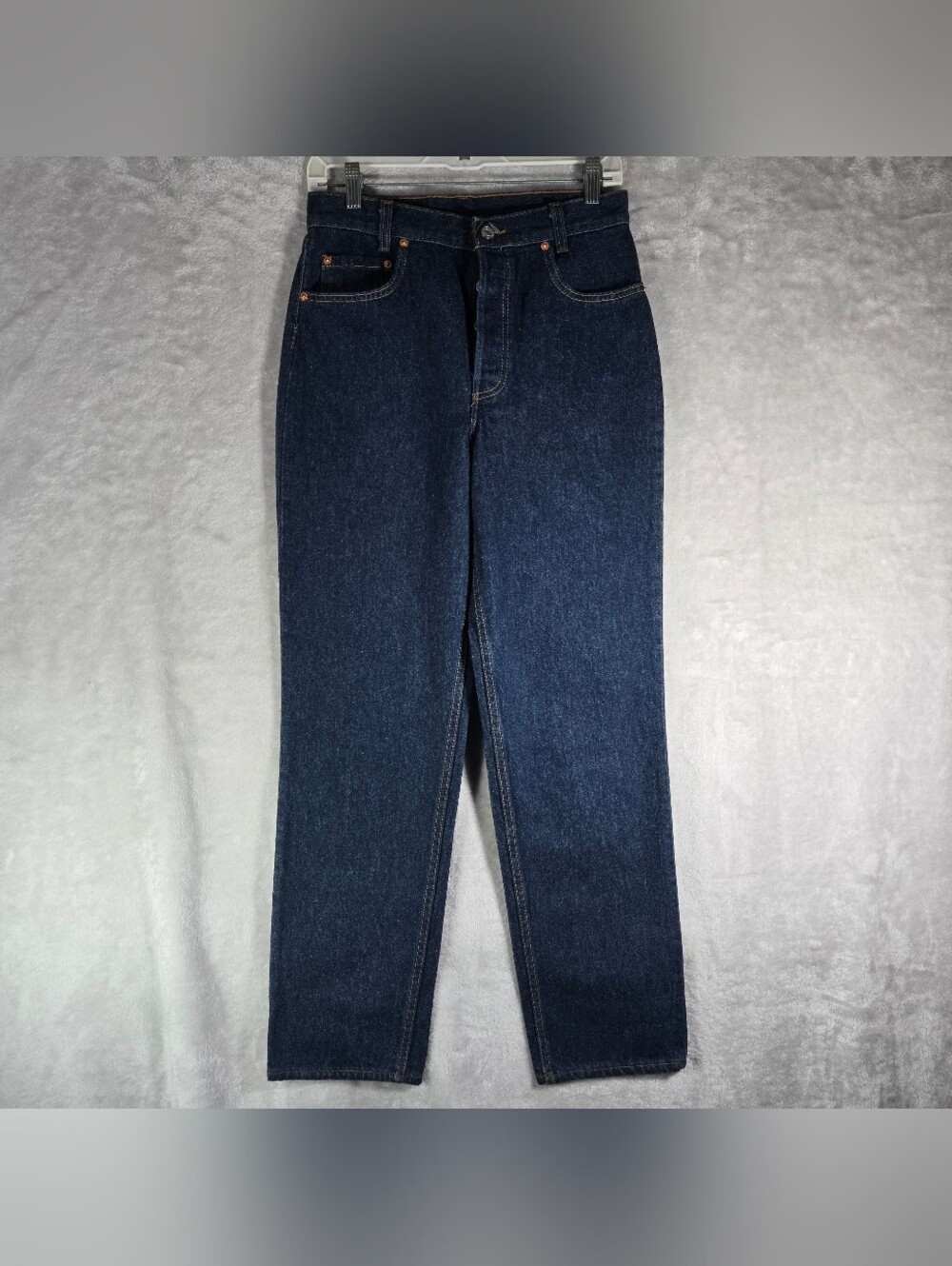 Levis 701 Fuzzy Student Jeans Mens Sz 30x30 Dark Wash 501 Straight Button Fly